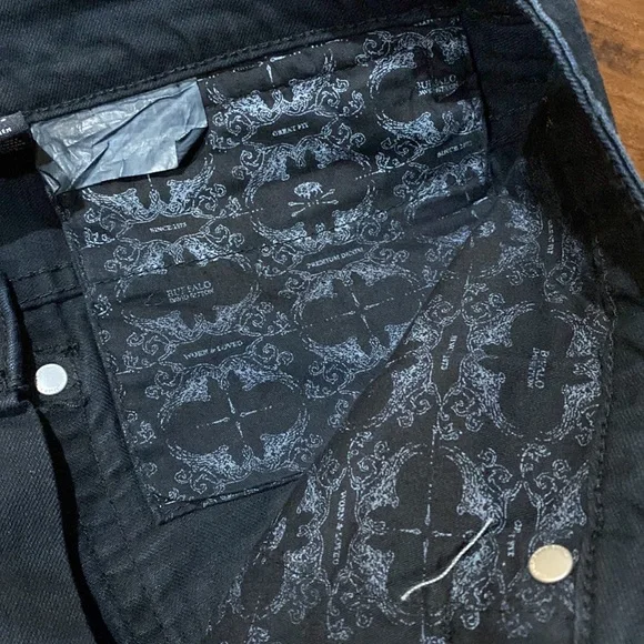 NWT Buffalo David Bitton SAMPLE Black Straight Denim Jeans #B10 - Picture 8 of 11